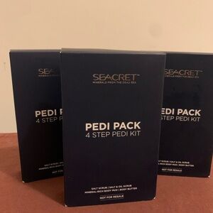 Seacret Pedi Pack 4 Step Kit 3 Boxes